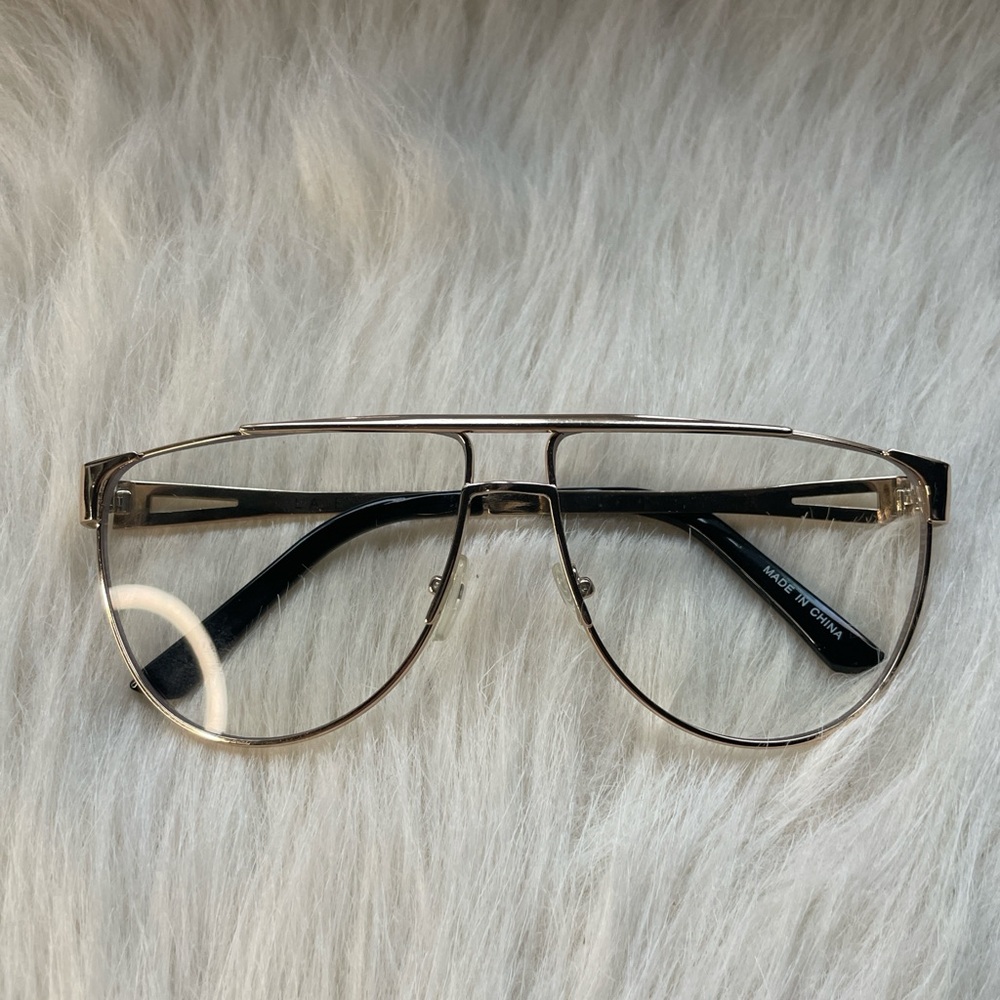 Gold Aviator Sunglasses
